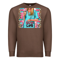 Chestnut nurse life blonde woman Premium Sweatshirt - RanaPortraitStore