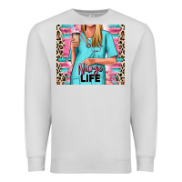 Dove Grey nurse life blonde woman Premium Sweatshirt - RanaPortraitStore
