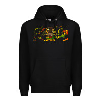 Black juneteenth afro messy bun libbey glass Premium Hoodie - HRA Design Shop