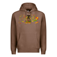 Chestnut juneteenth afro messy bun libbey glass Premium Hoodie - HRA Design Shop