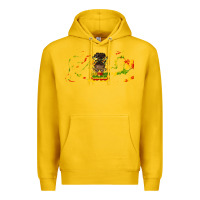 Lemon juneteenth afro messy bun libbey glass Premium Hoodie - HRA Design Shop