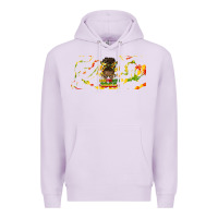 Lilac juneteenth afro messy bun libbey glass Premium Hoodie - HRA Design Shop