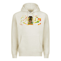 Oatmeal Heather juneteenth afro messy bun libbey glass Premium Hoodie - HRA Design Shop