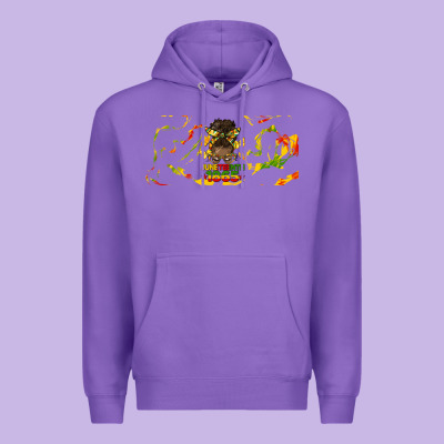 Juneteenth Afro Messy Bun Libbey Glass Premium Hoodie Designed By Hra Design Shop