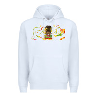 White juneteenth afro messy bun libbey glass Premium Hoodie - HRA Design Shop