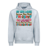 Heather Grey my kids laugh because they think i'm crazy Urban Hoodie - JahusDesignShop