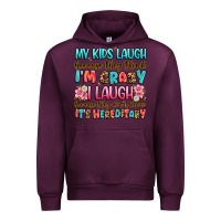 Mauve Wine my kids laugh because they think i'm crazy Urban Hoodie - JahusDesignShop