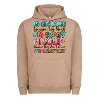 Pigment Burro my kids laugh because they think i'm crazy Urban Hoodie - JahusDesignShop