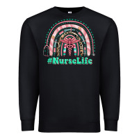 Black nurse life rainbow Premium Sweatshirt - RanaPortraitStore