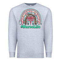 Heather Grey nurse life rainbow Premium Sweatshirt - RanaPortraitStore