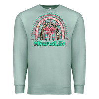 Seafoam nurse life rainbow Premium Sweatshirt - RanaPortraitStore