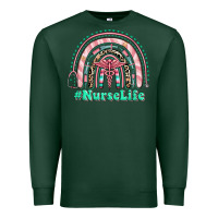 Sports Green nurse life rainbow Premium Sweatshirt - RanaPortraitStore