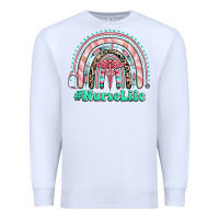 White nurse life rainbow Premium Sweatshirt - RanaPortraitStore