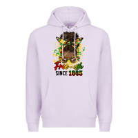 Lilac free ish since 1865 afro messy bun Premium Hoodie - HRA Design Shop