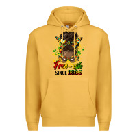 Mustard free ish since 1865 afro messy bun Premium Hoodie - HRA Design Shop