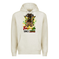 Oatmeal Heather free ish since 1865 afro messy bun Premium Hoodie - HRA Design Shop