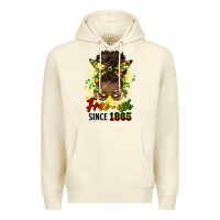 Sandshell free ish since 1865 afro messy bun Premium Hoodie - HRA Design Shop