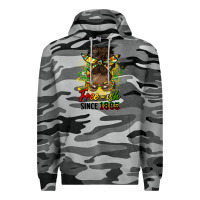 Slate Camo free ish since 1865 afro messy bun Premium Hoodie - HRA Design Shop