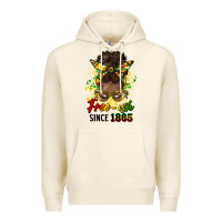 Tofu free ish since 1865 afro messy bun Premium Hoodie - HRA Design Shop