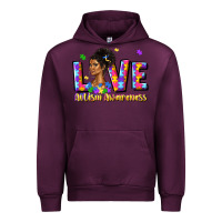 Mauve Wine love autism awareness Urban Hoodie - JahusDesignShop