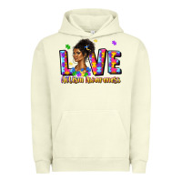 Pigment Pistachio love autism awareness Urban Hoodie - JahusDesignShop