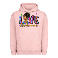 Pigment Salmon love autism awareness Urban Hoodie - JahusDesignShop