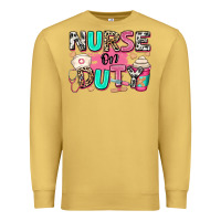 Antique Gold nurse on duty Premium Sweatshirt - RanaPortraitStore
