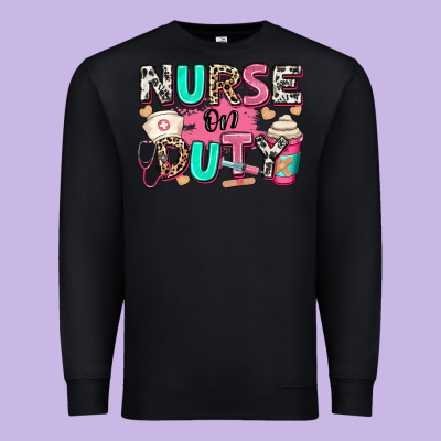 Premium Sweatshirt nurse on duty