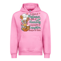 Fuchsia Pink a pinch of patience a dash of kindness a spoonful Urban Hoodie - JahusDesignShop