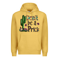 Antique Gold don't be a prick Premium Hoodie - CowhideDigitalArt