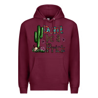 Burgundy don't be a prick Premium Hoodie - CowhideDigitalArt