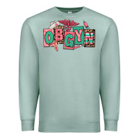 Seafoam obgyn nurse Premium Sweatshirt - RanaPortraitStore