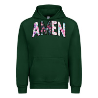 Forest Green amen Urban Hoodie - JahusDesignShop
