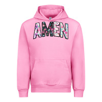 Fuchsia Pink amen Urban Hoodie - JahusDesignShop