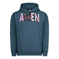 Pigment Midnight Navy amen Urban Hoodie - JahusDesignShop