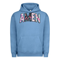 Pigment Pebble Blue amen Urban Hoodie - JahusDesignShop