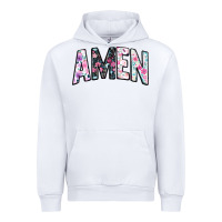 White amen Urban Hoodie - JahusDesignShop