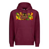 Burgundy celebrate juneteenth libbey glass Premium Hoodie - HRA Design Shop