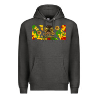 Charcoal Heather celebrate juneteenth libbey glass Premium Hoodie - HRA Design Shop
