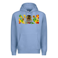 Colony Blue celebrate juneteenth libbey glass Premium Hoodie - HRA Design Shop