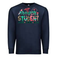 Navy nursing student no sleep no money no life Premium Sweatshirt - RanaPortraitStore