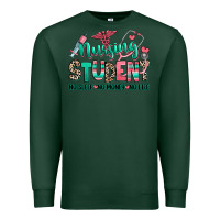 Sports Green nursing student no sleep no money no life Premium Sweatshirt - RanaPortraitStore