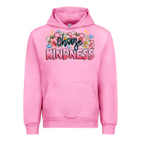 Fuchsia Pink Choose kindness Urban Hoodie - JahusDesignShop