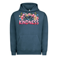 Pigment Midnight Navy Choose kindness Urban Hoodie - JahusDesignShop