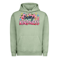 Pigment Oil Green Choose kindness Urban Hoodie - JahusDesignShop