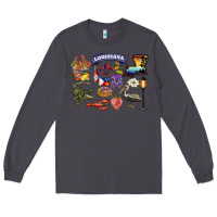 Smoke preview louisiana state Long Sleeve Tee - BarkalooDesign