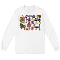 White preview louisiana state Long Sleeve Tee - BarkalooDesign