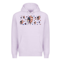 Lilac patriotic native American headdress 16oz libbey cup Premium Hoodie - HRA Design Shop