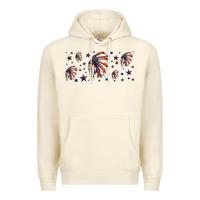 Patriotic Native American Headdress 16oz Libbey Cup Premium Hoodie | Teevron