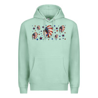 Seafoam patriotic native American headdress 16oz libbey cup Premium Hoodie - HRA Design Shop